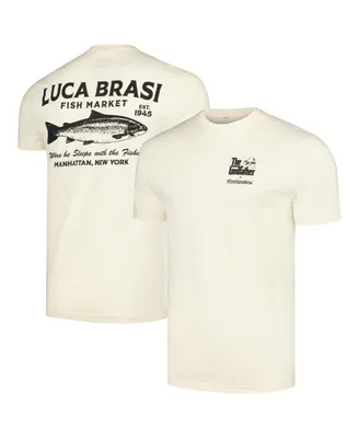 Men's Contenders Clothing Natural The Godfather Luca Brasi Fish Market T-shirt