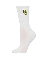 Women's ZooZatz Green, White Baylor Bears 2-Pack Quarter-Length Socks