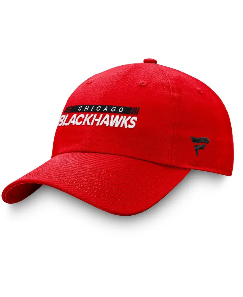 Men's Fanatics Red Chicago Blackhawks Authentic Pro Rink Adjustable Hat