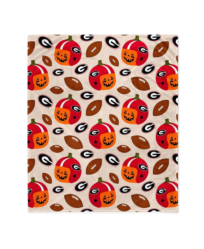 Georgia Bulldogs 60" x 70" Pumpkin Helmet Corral Fleece Blanket