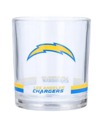 Los Angeles Chargers Banded Rocks Glass