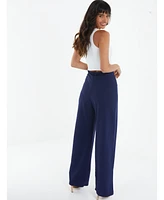 Quiz Women's 4 Button Palazzo Pant