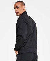 Calvin Klein Men's Logo-Print Matte Bomber Jacket