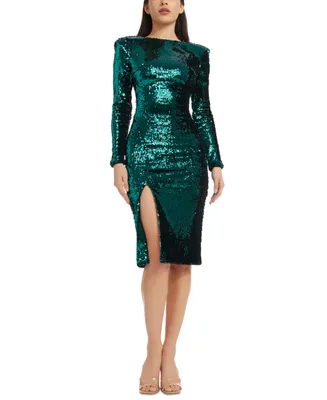 Dress the Population Women's Natalie Sequined Bodycon