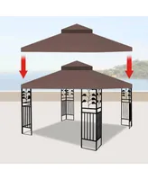 10x10 Ft Outdoor Patio Gazebo Replacement Canopy