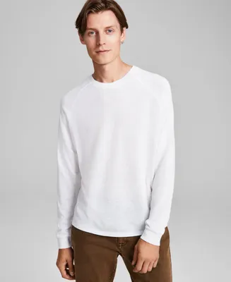 And Now This Men's Regular-Fit Long Raglan-Sleeve Baseball T-Shirt, Created for Macy's