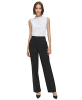 Calvin Klein Women's Mock-Neck Sleeveless Top