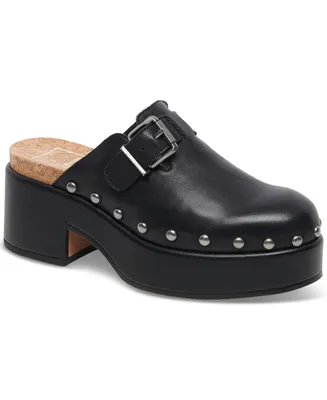 Dolce Vita Women's Yevan Buckled Studded Platform Clogs