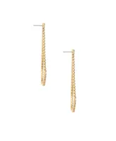 Ettika Sparkle Droplet 18K Gold Plated Earrings
