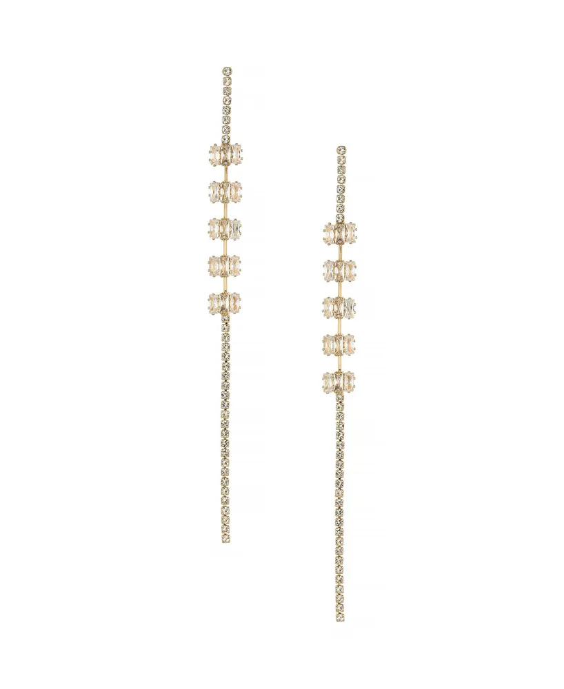 Ettika On The Line 18K Gold Plated Linear Earrings