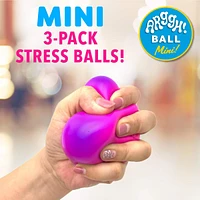 Power Your Fun Arggh Mini Stress Balls for Adults and Kids - 3 Pack