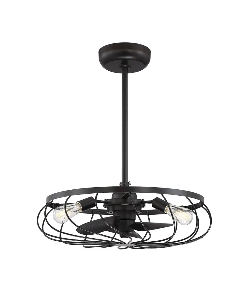 Trade Winds Lighting 3-Light Ceiling Fan In English Bronze