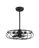 Trade Winds Lighting 3-Light Ceiling Fan In English Bronze