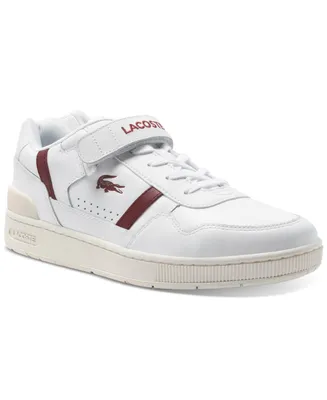 Lacoste Men's T-Clip Velcro Leather Sneakers