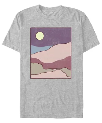 Fifth Sun Men's Minimal Landscape Short Sleeves T-shirt