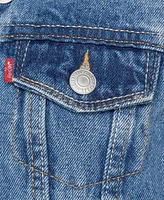 Levi's Big Girls Stylish Collared Denim Trucker Jacket