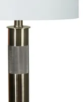 26" Metal Table Lamp with Designer Shade