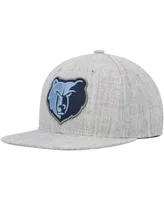 Men's Mitchell & Ness Heather Gray Memphis Grizzlies Hardwood Classics 2.0 Snapback Hat