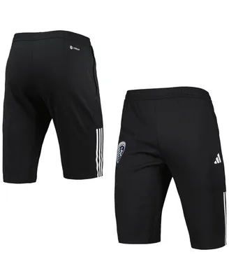 Men's adidas Black Sporting Kansas City 2023 On-Field Training Aeroready Half Pants