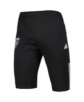 Men's adidas Black Sporting Kansas City 2023 On-Field Training Aeroready Half Pants