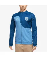 Men's Nike Blue England Women's National Team 2003 Academy Pro Anthem Raglan Performance Full-Zip Jacket