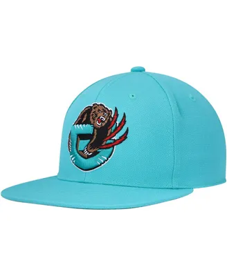 Men's Mitchell & Ness Turquoise Vancouver Grizzlies Hardwood Classics Mvp Team Ground 2.0 Fitted Hat