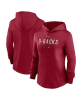 Women's Nike Red Arizona Diamondbacks Authentic Collection Pregame Performance Pullover Hoodie