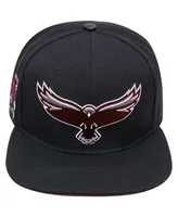 Men's Pro Standard Black Maryland Eastern Shore Hawks Arch Over Logo Evergreen Snapback Hat