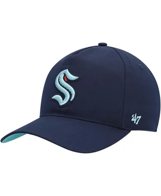 Men's '47 Brand Deep Sea Blue Seattle Kraken Primary Hitch Snapback Hat