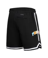 Men's Pro Standard Black Phoenix Suns Washed Neon Shorts