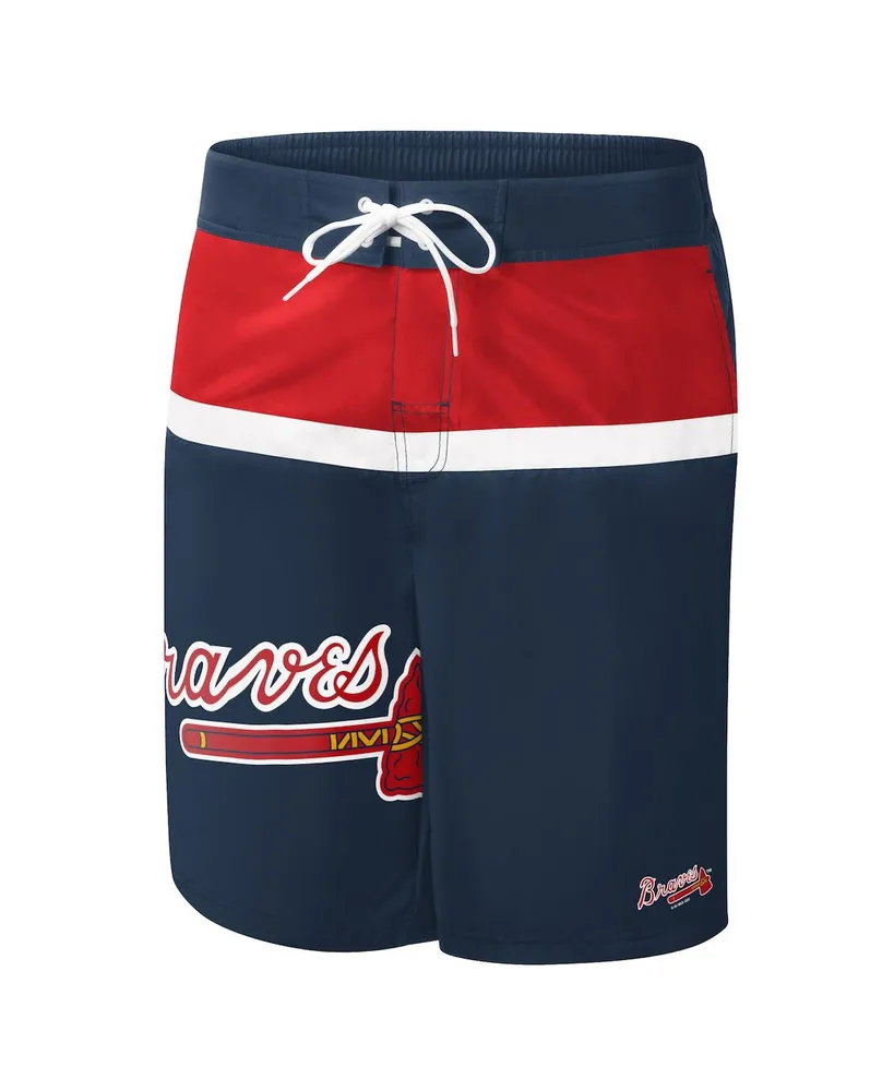 Men's G-iii Sports by Carl Banks Navy Atlanta Braves Sea Wind Swim Shorts