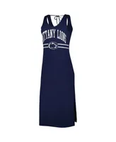 Women's G-iii 4Her by Carl Banks Navy Penn State Nittany Lions Training V-Neck Maxi Dress