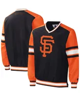 Men's Starter Black San Francisco Giants Yardline Pullover Windbreaker