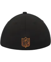 Men's New Era Black Orleans Saints Gulch 39THIRTY Flex Hat