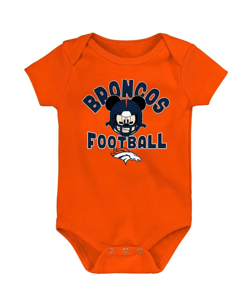 Newborn & Infant Russell Wilson Orange Denver Broncos Mainliner Player Name Number Bodysuit