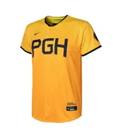 Toddler Boys and Girls Nike Roberto Clemente Gold Pittsburgh Pirates 2023 City Connect Replica Player Jersey