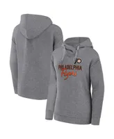 Women's Fanatics Heather Gray Philadelphia Flyers Script Favorite Pullover Hoodie