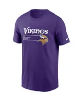 Men's Nike Purple Minnesota Vikings Division Essential T-shirt