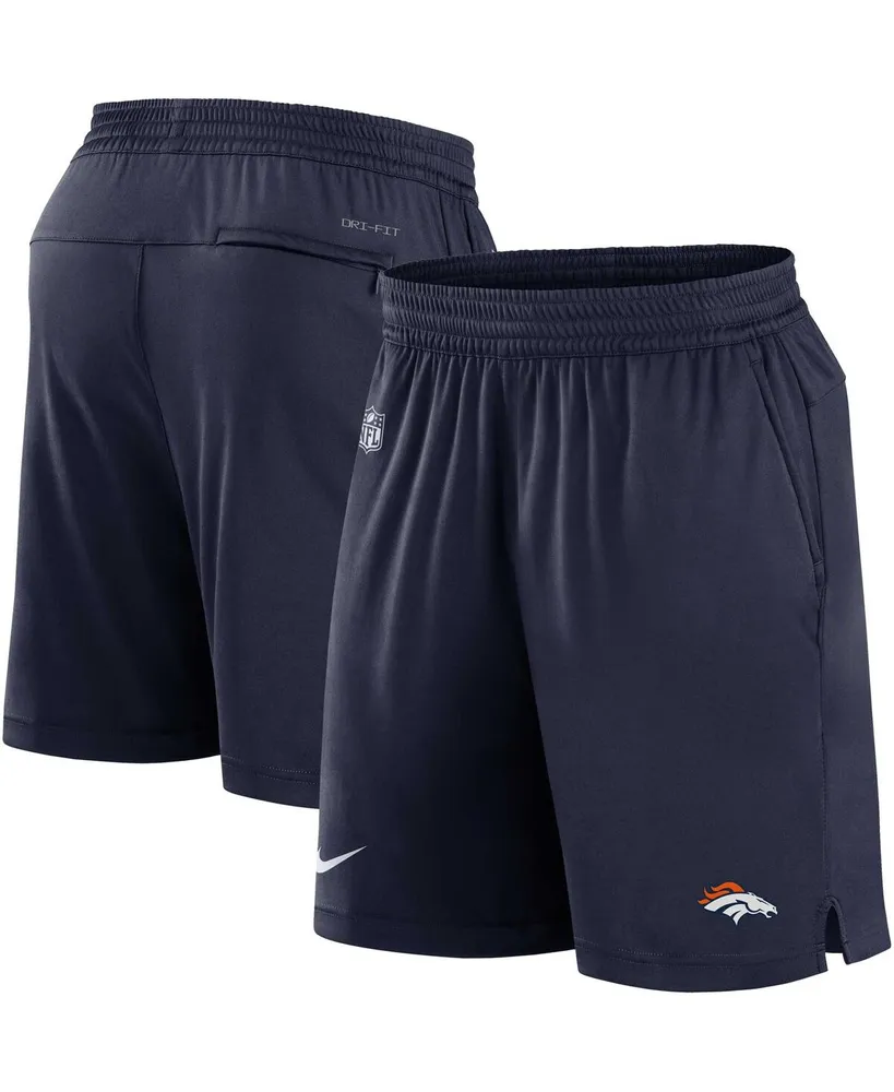 Men's Nike Navy Denver Broncos Sideline Performance Shorts