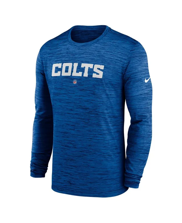 Men's Nike Heather Gray Indianapolis Colts Sideline Team Velocity  Performance Long Sleeve T-Shirt