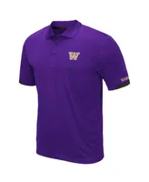 Men's Colosseum Purple Washington Huskies Big and Tall Santry Polo Shirt