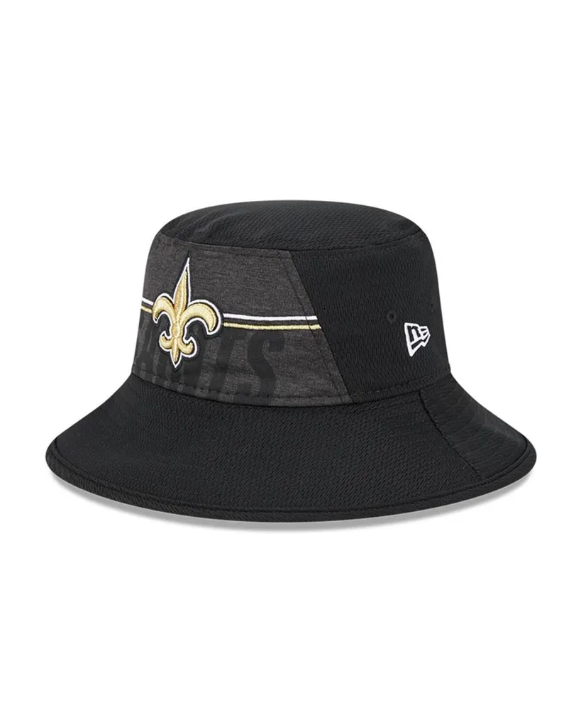 Men's New Era Black New Orleans Saints 2023 Nfl Training Camp Stretch Bucket Hat