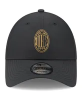 Men's New Era Black Ac Milan Black & Gold Pack 9FORTY Adjustable Hat