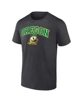 Men's Fanatics Heather Charcoal Oregon Ducks Campus T-shirt
