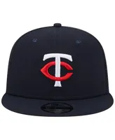 Men's New Era Navy Minnesota Twins Team Color Trucker 9FIFTY Snapback Hat