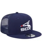 Men's New Era Navy Chicago White Sox Cooperstown Collection Team Color Trucker 9FIFTY Snapback Hat