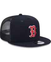 Men's New Era Navy Boston Red Sox Team Color Trucker 9FIFTY Snapback Hat