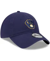 Little Boys and Girls New Era Navy Milwaukee Brewers Team 9TWENTY Adjustable Hat