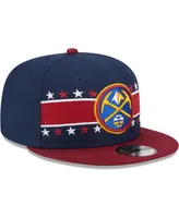 Men's New Era Navy Denver Nuggets Banded Stars 9FIFTY Snapback Hat