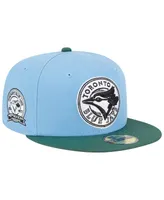 Men's New Era Sky Blue, Cilantro Toronto Blue Jays 40th Season Anniversary 59FIFTY Fitted Hat